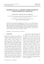 Synthesis of FexZn1-xCr2O4 brown ceramic pigment by starch assisted sol-gel process