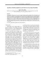 Synthesis of hydroxyapatite crystal nanowires by using clamshells