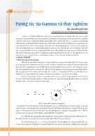 Tương tác tia Gamma và thực nghiệm