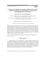 Vanillin conversion by aldol condensation using hydrotalcite Mg-Al and modified - Y zeolite as heterogeneous catalysts