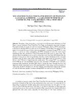 Willingness-To-Pay for water service of people in a coastal commune – A case study in Vinh Xuan commune, Phu Vang district, Thua Thien Hue province