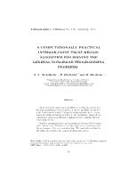 A computationally practical interior-point trust-region algorithm for solving the general nonlinear programming problems