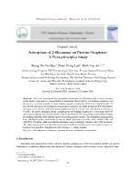 Adsorption of 2-Butanone on pristine graphene: A first-principles study