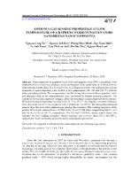 Ammonia gas sensing properties at low temperature of graphene oxide/tungsten oxide nanobricks nanocomposites