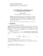 An algorithm finding the shortest path in an extended weighted graph