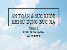 An toàn & sức khỏe khi sử dụng bức xạ