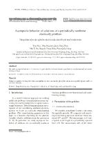 Asymptotic behavior of solutions of a periodically nonlinear elasticcity problem