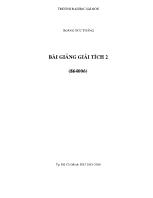 Bài giảng Giải tích 2 - Chương 1: Phép tính vi phân hàm nhiều biến - Hoàng Đức Thắng