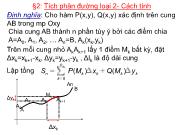 Bài giảng Giải tích 2 - Chương III: Tích phân đường (Phần 2)