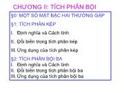 Bài giảng Giải tích hàm nhiều biến - Chương 2: Tích phân bội