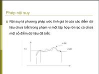 Bài giảng Giải tích số - Chương 3: Nội suy hàm số