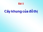 Bài giảng Lý thuyết đồ thị - Bài 5: Cây khung của đồ thị