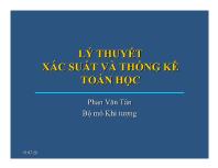 Bài giảng Lý thuyết xác suất và thống kê toán học - Chương 2: Sự kiện và xác suất - Phan Văn Tân