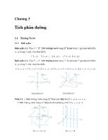 Bài giảng Toán cao cấp B1 - Chương 3: Tích phân đường