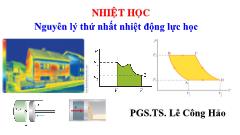 Bài giảng Vật lí đại cương - Chương: Nhiệt học - Lê Công Hảo