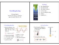 Bài giảng Vật lý 2 - Chương 1: Dao động & sóng - Lê Quang Nguyên