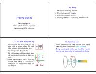 Bài giảng Vật lý 2 - Chương 1: Trường điện từ - Lê Quang Nguyên
