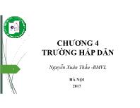 Bài giảng Vật lý đại cương 1 - Chương 4: Trường hấp dẫn - Nguyễn Xuân Thấu