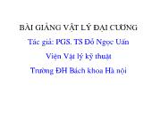 Bài giảng Vật lý đại cương - Chương 2: Thuyết tương đối hẹp Einstein - Đỗ Ngọc Uấn