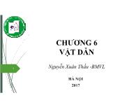 Bài giảng Vật lý đại cương - Chương 6: Vật dẫn - Nguyễn Xuân Thấu