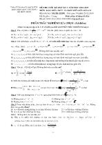 Bộ đề thi cuối kỳ học kỳ I môn Hàm biến phức và phép biến đổi laplace - Năm học 2018-2019 - Đại học Sư phạm thành phố Hồ Chí Minh