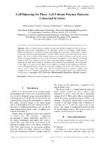 Cell balancing on three - cell lithium polymer batteries connected in series