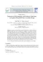 Comparison of deterministic and stochastic depletions in graphite-filled MOX fuel assembly design