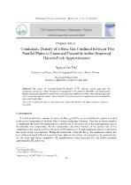 Condensate density of a bose gas confined between two parallel plates in canonical ensemble within improved hartree-fock approximation