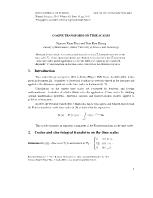 Cosine transform on time scales