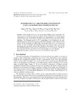 Determination of carbon dioxide concentration in the atmosphere from absorption spectra