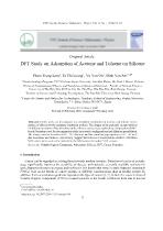 DFT study on adsorption of acetone and toluene on silicene