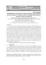 Distributions transition under orthogonal random fluctuations: An application to superconductivitynormal phase transition