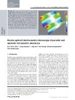 Electro-optical interferometric microscopy of periodic and aperiodic ferroelectric structures