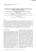 Electrochemical deposition of gold nanoparticles-based plasmonic catalyst for glucose oxidation