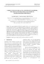 Fabrication of CdS/Au/TiO2 sandwich nanofibers for enhanced photoelectrochemical water-splitting efficiency