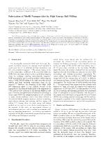 Fabrication of Mn-Bi Nanoparticles by High Energy Ball Milling