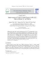 Improvement of critical current density in Bi-2223 superconductor by Ag-doping