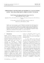 Improvement of precision of numerical calculations using “Multiple precision computation” package