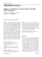 Influence of shell thickness on thermal stability of bimetallic Al–Pd nanoparticles