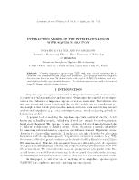 Interaction model of the interface NASICON with aqueous solution