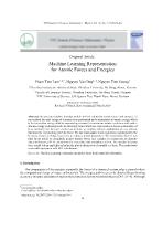 Machine learning representation for atomic forces and energies