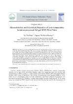 Microstructure and Electrical Properties of Low-Temperature Solution-processed Sol-gel KNN Thin Films