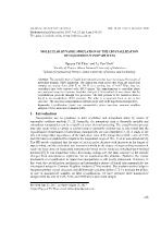 Molecular dynamic simulation of the crystallization of liquid iron nanoparticles