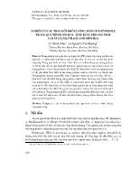 Nghiên cứu sự thay đổi khối lượng màng polypyrrole trong quá trình oxi hóa - khử bằng phương pháp cân vi lượng thạch anh điện hóa