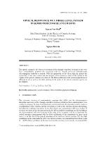 Optical resonance of a three-level system in semiconductor quantum dots