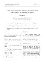 Optimality conditions for non-Lipschitz vector problems with inclusion constraints