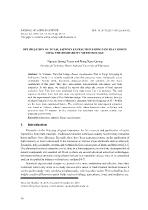 Optimization of total saponin extraction from Tam that roots using the desirablity methodology