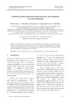 Pairing effects on neutron elastic scattering at low energies