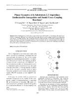 Planar geometry of 4-Substituted-2,2'-bipyridines synthesized by sonogashira and suzuki cross-coupling reactions