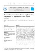 Posterior summary of bayes error using monte-carlo sampling and its application in credit scoring